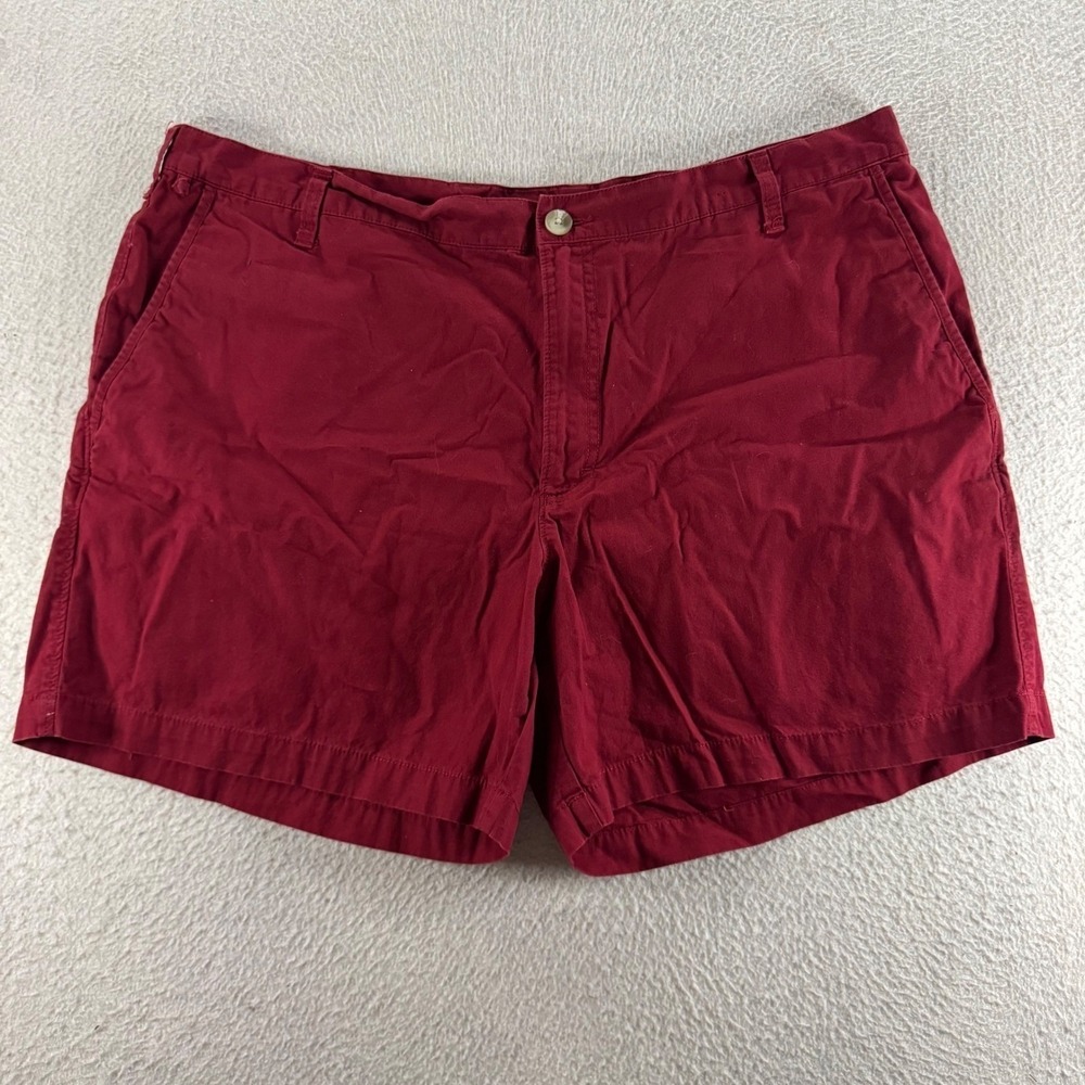 Columbia PFG Shorts Mens 40 Red Excellent Performance Fishing Gear Cotton Canvas